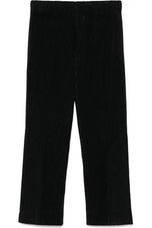 Issey Miyake Straight-Leg-Hose mit Falten