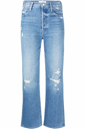 Mother Schlagjeans in Distressed-Optik