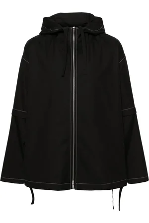 Jil Sander Kapuzenjacke mit Kontrastnähten