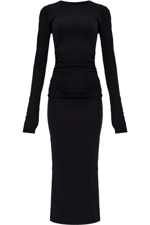 Ganni Midikleid mit langen Ärmeln
