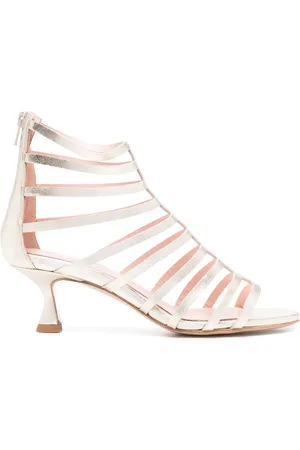 ANNA F. Sandalen aus Leder 55mm