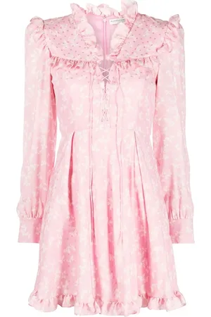 Alessandra Rich Minikleid mit Blumen-Print