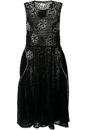 NOIR KEI NINOMIYA Strickkleid mit Applikationen