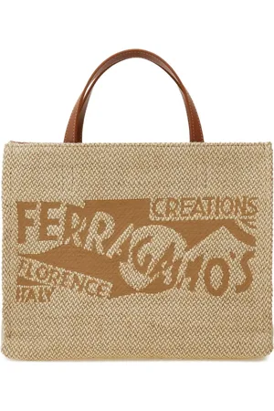 Salvatore Ferragamo Mittelgroße Handtasche mit Logo-Stickerei
