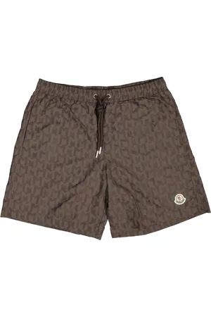 Moncler Badeshorts mit Monogramm-Print