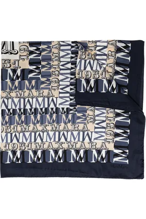 Max Mara Schal mit Logo-Print