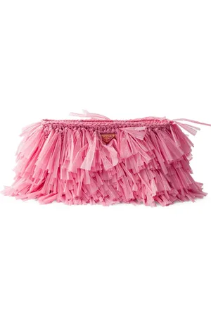Prada Mittelgroße Clutch mit Fransen