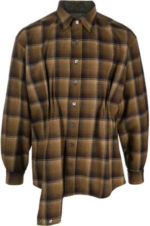 Maison Margiela X Pendleton asymmetrisches Hemd mit Karo