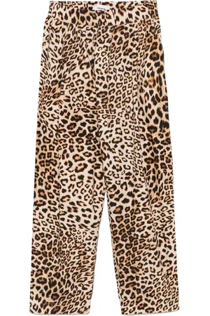 A PAPER KID Hose mit Leoparden-Print