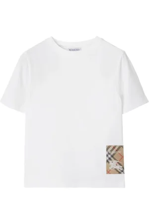Burberry T-Shirt mit Check-Etikett