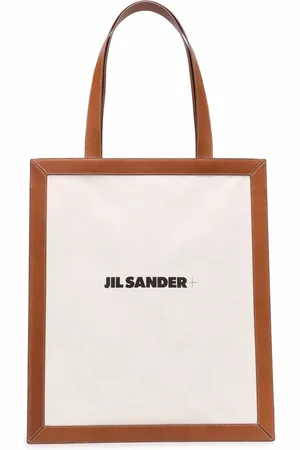 Jil Sander Shopper mit Logo-Print