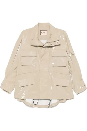 Plan C Jacke mit Glanzoptik