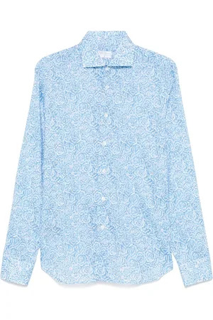 FEDELI Hemd mit Blumen-Print
