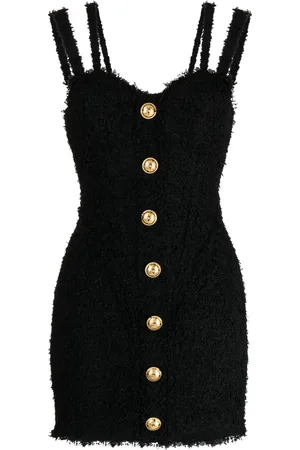 Balmain Kleid mit Zierknöpfen