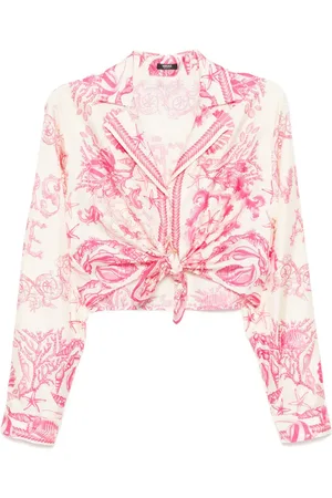 VERSACE Underwater Barocco Cropped-Hemd