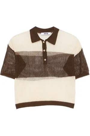GRIFONI Geripptes Poloshirt