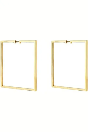 Cadar Eckige 18kt Foundation Gelbgoldcreolen