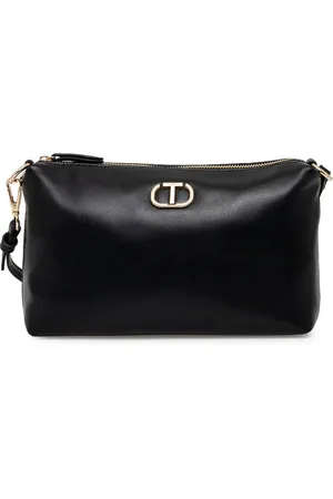 Twin-Set Schultertasche mit Logo-Schild
