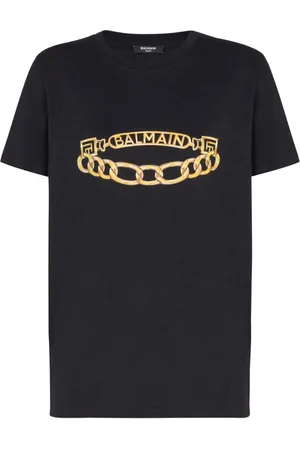 Balmain T-Shirt mit Chain-Print