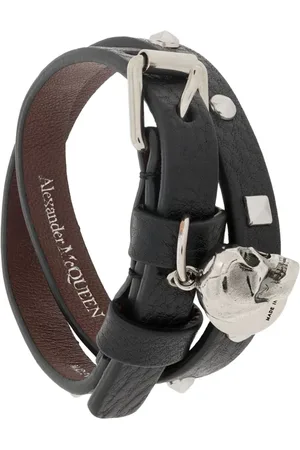 Alexander McQueen Gewickeltes Armband mit Totenkopf