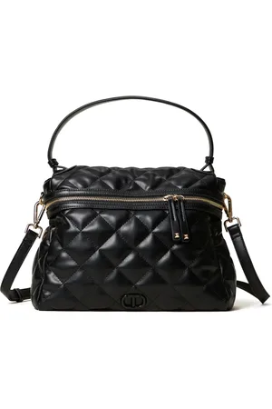 Twin-Set Gesteppte Handtasche mit Logo-Schild