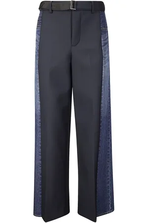 SACAI Hose mit Kontrasteinsätzen