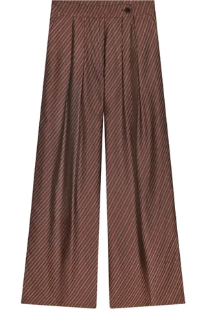 DRIES VAN NOTEN Wide-Leg-Hose mit Bundfalten