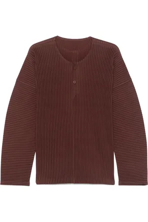 Issey Miyake Plissiertes T-Shirt