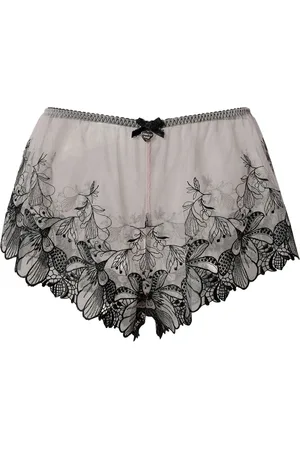 Twin-Set Tüll-Slip mit Blumenstickerei
