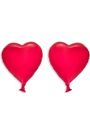 Oscar de la Renta Heart Balloon Ohrclips
