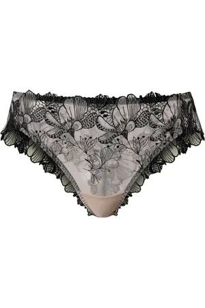 Twin-Set Slip aus Tüll mit Stickerei