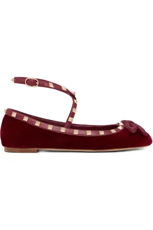 VALENTINO GARAVANI Rockstud Ballerinas mit Riemen