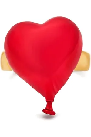 Oscar de la Renta Heart Balloon Ring