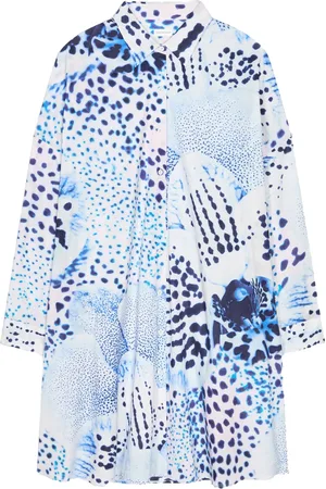 DRIES VAN NOTEN Hemdkleid mit Print