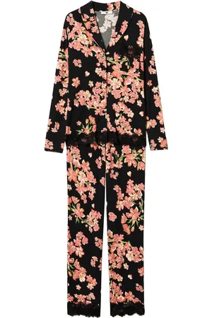 Twin-Set Pyjama mit Mannish-Print