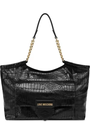 Moschino Shopper mit Kroko-Effekt