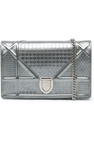 Dior 2019 Patent Microcannage Diorama Portemonnaie mit Kette