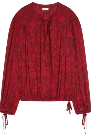 DRIES VAN NOTEN Bluse mit Blumen-Print