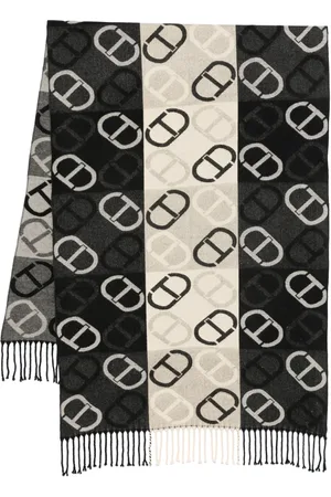 Twin-Set Schal mit ovalem T aus Jacquard