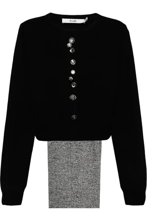 B+AB Twinset mit verzierten Knöpfen