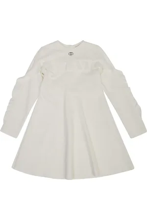 Twin-Set Kleid mit Logo-Schild
