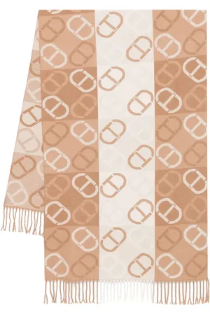 Twin-Set Schal mit ovalem T aus Jacquard