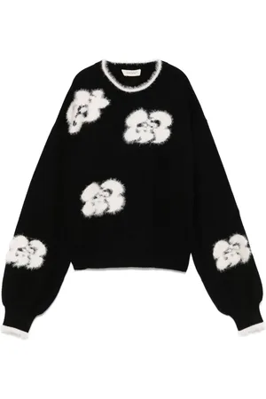 Twin-Set Pullover mit Blumenstickerei