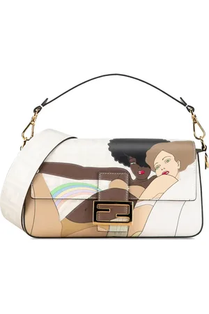 Fendi 2010-2023 Bikini Girls Zucca Baguette Satchel-Tasche