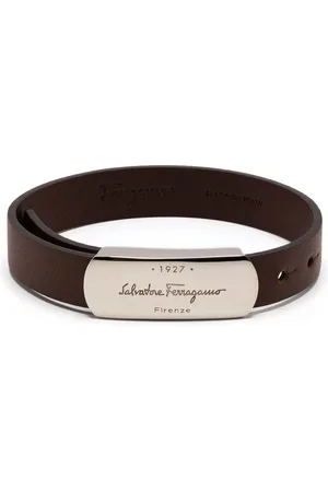 Salvatore Ferragamo Lederarmband mit Logo-Schnalle