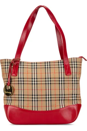 Burberry 2000-2017 Haymarket Check Canvas Tote Bag