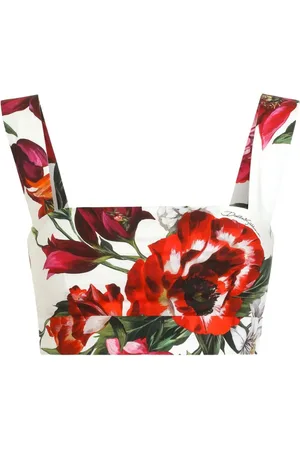 Dolce & Gabbana Top mit Blumen-Print