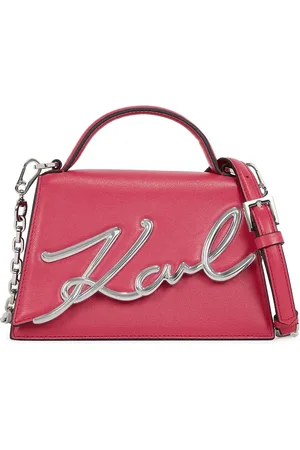 Karl Lagerfeld Signatur Handtasche aus Leder