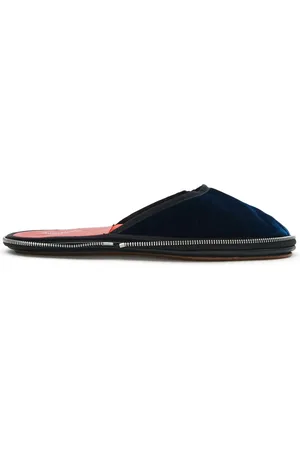 Maison Margiela Samt-Slipper mit Reißverschlussdetail