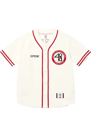Supreme X 40 Acres Twill "SS25 - Natural" Baseballtrikot